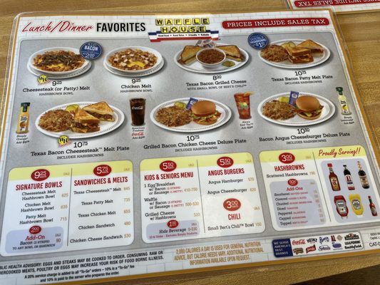 Menu photo 2 Waffle House Roanoke Rapids, NC