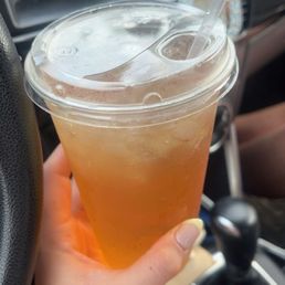 Iced tea with peach Iced tea with peach