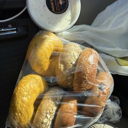 Bobby's Bagel Cafe - Bagels and spread (yum)