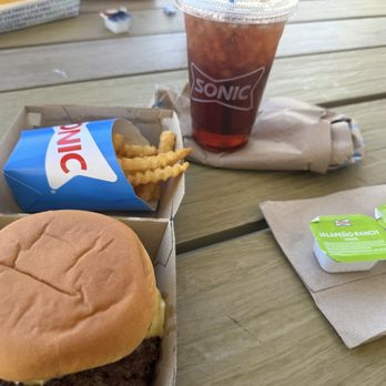 Sonic Drive-In - All-American Bacon SONIC Smasher Combo - Burgers Near Me - Yuba City, California Sonic Drive-In - All-American Bacon SONIC Smasher Combo - Burgers Near Me - Yuba City, California