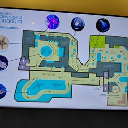Greater Cleveland Aquarium - No physical maps - just this photo