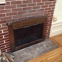 Fireplace repaired and ready for use!