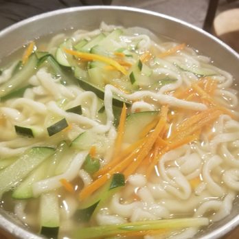 Arirang Restaurant - Kkalguksu knife noodles w anchovies - Korean Near Me - Flushing, New York Arirang Restaurant - Kkalguksu knife noodles w anchovies - Korean Near Me - Flushing, New York
