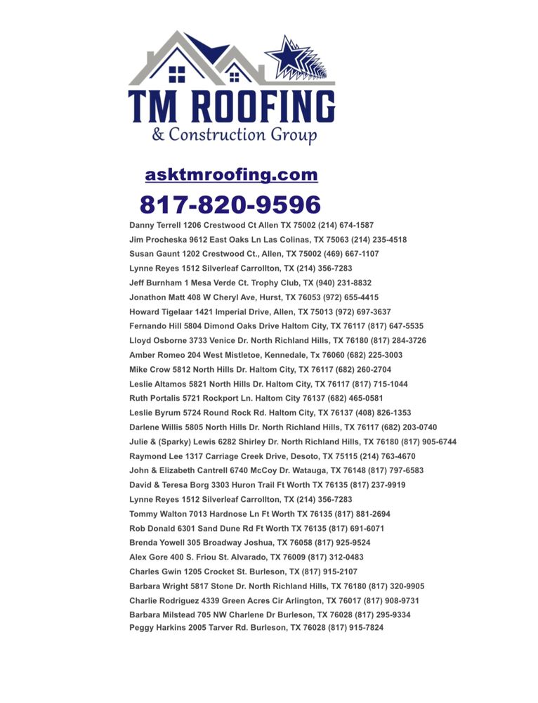 Slide of TM Roofing & Construction Group
