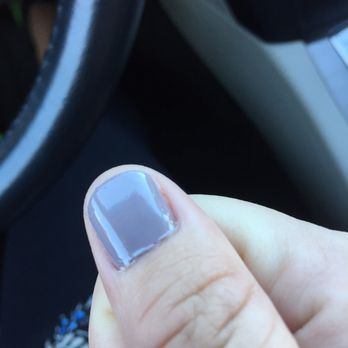 Mani Q Spa - Fresh manicure: clumping, bubbles, paint on my skin. - Nail Salons Near Me - Wilmington, North Carolina