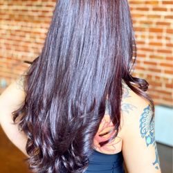 Eclipse Hair Studio - Glossed violet red hair
Cherry cola hair color