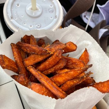 Nice Burger - Sweet potato fries crispy and delicious "Chef Linda - Burgers Near Me - Santa Ana, California