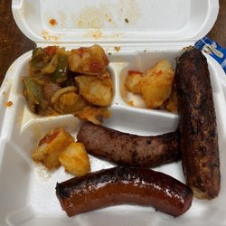 Gutbusters Breakfast - Candler Rd - Smoked sausage, chicken sausage, potatoes