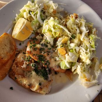Scotty's On The Strand - Mahi Mahi with lemon garlic and double cole slaw side - American Near Me - Hermosa Beach, California Scotty's On The Strand - Mahi Mahi with lemon garlic and double cole slaw side - American Near Me - Hermosa Beach, California