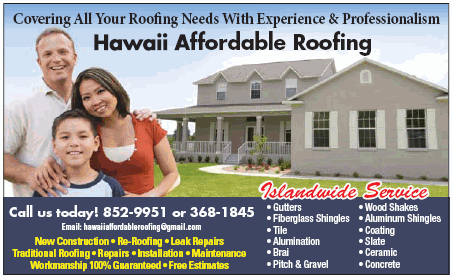 Slide of Hawaii Affordable Roofing