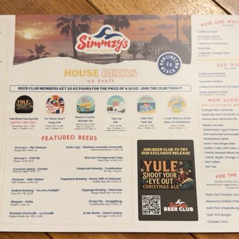Simmzy's - Menu - Pubs Near Me - Huntington Beach, California Simmzy's - Menu - Pubs Near Me - Huntington Beach, California