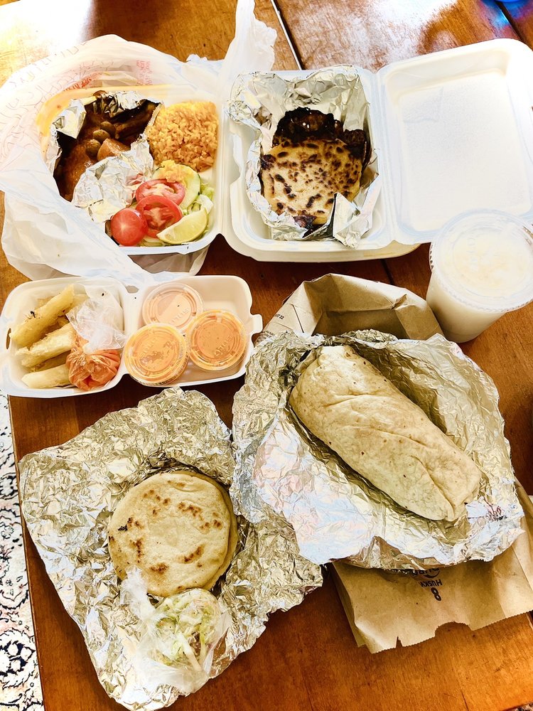 Food from Don Goyo Mexican and Salvadorian restaurant