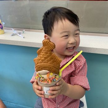 With Love, - Cup Taiyaki with Ghiradelli chocolate soft serve and custard filling. My son's face of joy says it all. - Ice Cream & Frozen Yogurt Near Me - San Gabriel, California With Love, - Cup Taiyaki with Ghiradelli chocolate soft serve and custard filling. My son's face of joy says it all. - Ice Cream & Frozen Yogurt Near Me - San Gabriel, California