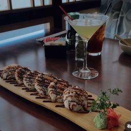 big mama roll and an apple martini big mama roll and an apple martini
