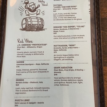 Berkeley’s - And wine list back. - Bars Near Me - Charleston, South Carolina