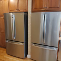 Both fridges installed
