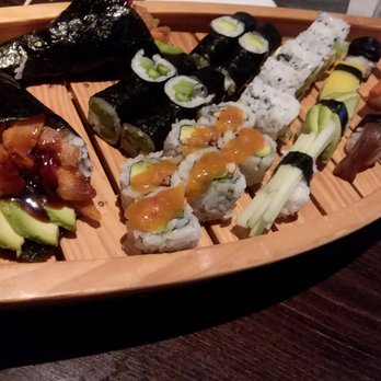 Ichiban Japanese Restaurant - Hand rolls, asparagus maki, avocado maki, avocado peanut roll in the foreground, Veggies Dinner nigiri on the right side. Brown = kampyo. - Japanese Near Me - Blasdell, New York Ichiban Japanese Restaurant - Hand rolls, asparagus maki, avocado maki, avocado peanut roll in the foreground, Veggies Dinner nigiri on the right side. Brown = kampyo. - Japanese Near Me - Blasdell, New York