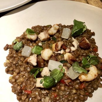 Fismuler - Lentil risotto with pork belly and prawns. So special. So complex. - Spanish Near Me - Barcelona, B Fismuler - Lentil risotto with pork belly and prawns. So special. So complex. - Spanish Near Me - Barcelona, B