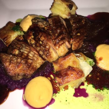 Restaurant Zaza's - Duck breast with hazelnut sauce and layers baked potatoes - French Near Me - Amsterdam, New Hampshire Restaurant Zaza's - Duck breast with hazelnut sauce and layers baked potatoes - French Near Me - Amsterdam, New Hampshire