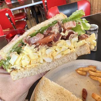 Red Hut Cafe Nevada - Egg Salad BLT - American Near Me - Stateline, Nevada Red Hut Cafe Nevada - Egg Salad BLT - American Near Me - Stateline, Nevada