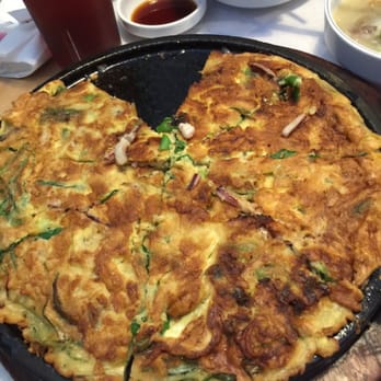 Pine Tree House - Seafood pancake - Korean Near Me - Sacramento, California Pine Tree House - Seafood pancake - Korean Near Me - Sacramento, California