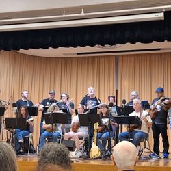 Arcadia Public Library - Ukelele Orchestra of the Western Hemisphere concert in the auditorium