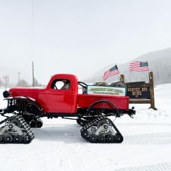 Country Boy Mine - Our monster truck sleigh rides are great fun and come with gold panning and s'mores - what's not to love about that combo!!!