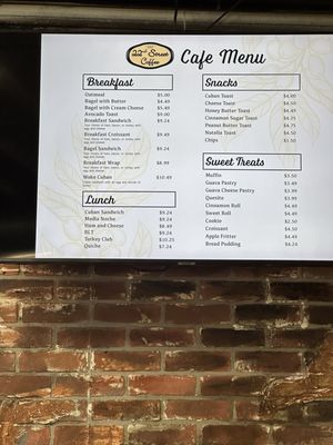 Menu photo 2 22nd Street Coffee Tampa, FL