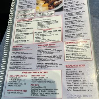 Dutchess Diner - Menu - Diners Near Me - Poughkeepsie, New York