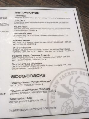 Menu photo 7 Yellow Jacket Social Club Austin, TX
