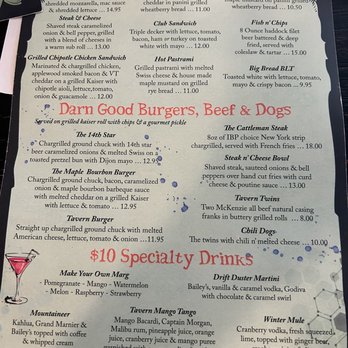 Tavern On the Hill - Menu - American Near Me - Newport, Vermont Tavern On the Hill - Menu - American Near Me - Newport, Vermont