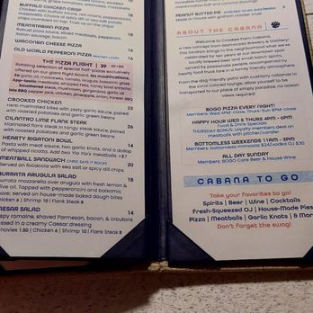 Crooked Palm Cabana - Menu 1 - Cocktail Bars Near Me - Tavernier, Florida