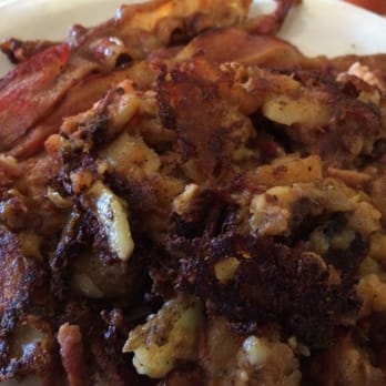 Mickies Dairy Bar - Homemade corn beef and hash with a side of bacon. Huge portion! - Breakfast & Brunch Near Me - Madison, Wisconsin