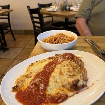 Mangia Bene - Chicken Parm Spaghetti - Italian Near Me - East Hanover, New Jersey Mangia Bene - Chicken Parm Spaghetti - Italian Near Me - East Hanover, New Jersey
