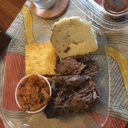 Stuey's Smokehouse BBQ - Brisket special with sweet potatoes