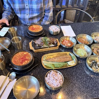 Korea House - Galbi and tofu soup combo and mackerel and tofu soup combo - Korean Near Me - Las Vegas, Nevada
