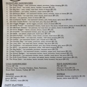 The Sandwich Spot - Menu - Sandwiches Near Me - San Carlos, California The Sandwich Spot - Menu - Sandwiches Near Me - San Carlos, California