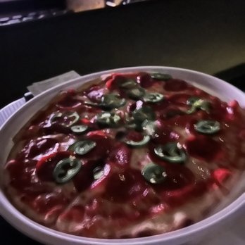 The Kitchen at CUT! - Cypress - Pepperoni and jalapeño pizza - Cinema Near Me - Cypress, Texas The Kitchen at CUT! - Cypress - Pepperoni and jalapeño pizza - Cinema Near Me - Cypress, Texas