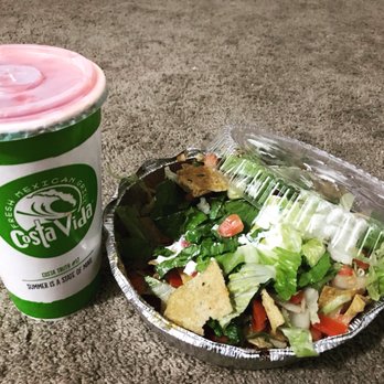 Costa Vida - a salad and a drink on the floor - Mexican Near Me - Salt Lake City, Utah Costa Vida - a salad and a drink on the floor - Mexican Near Me - Salt Lake City, Utah