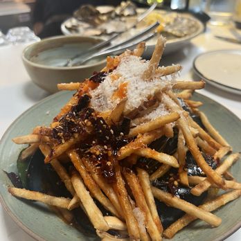 Hook & Line - Mussels w/ chili garlic fries - Seafood Near Me - Santa Cruz, California