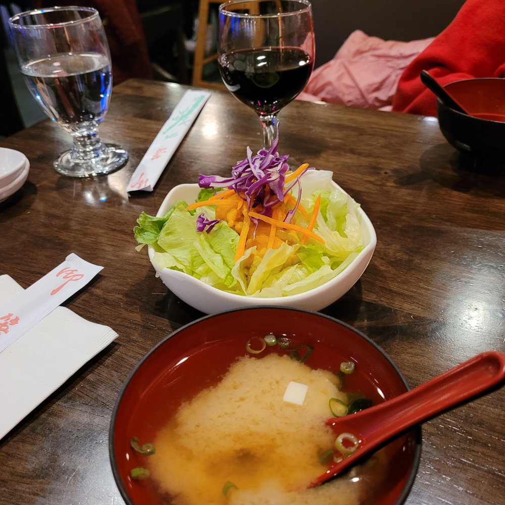 Suishin - Miso soup and salad abd wine - Japanese Near Me - North Oaks, Minnesota