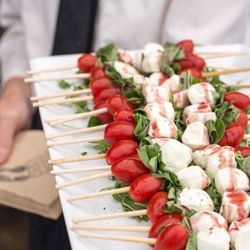 Zov's Catering - Caprese Kebab tray passed appetizer