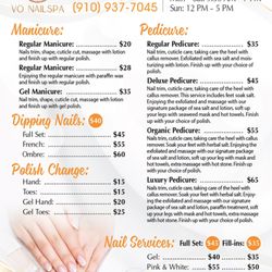 VO Nails Spa - Relaxing with multiple pedicure options.