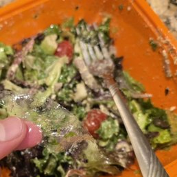 Plastic found in salad Plastic found in salad