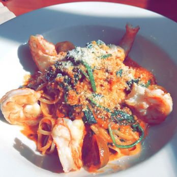 Bazille - Shrimp linguine with spicy tomato sauce - New American Near Me - Canoga Park, California Bazille - Shrimp linguine with spicy tomato sauce - New American Near Me - Canoga Park, California