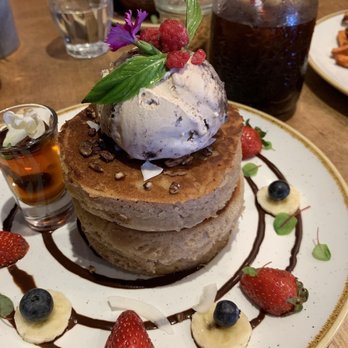 Preach Cafe - Banana pancakes - $18 - Cafes Near Me - Bondi Beach, NSW Preach Cafe - Banana pancakes - $18 - Cafes Near Me - Bondi Beach, NSW