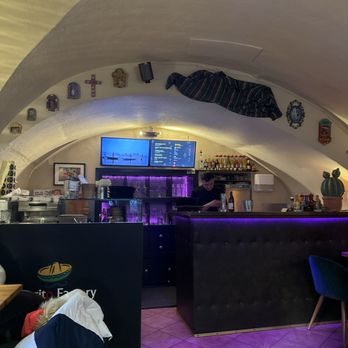 Burrito Factory - Bar facing tiny 20 seat dining room - Mexican Near Me - Salzburg, 5