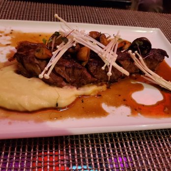 Stage Restaurant - Ribeye with mashed potatoes and enoki mushrooms - New American Near Me - Honolulu, Hawaii Stage Restaurant - Ribeye with mashed potatoes and enoki mushrooms - New American Near Me - Honolulu, Hawaii