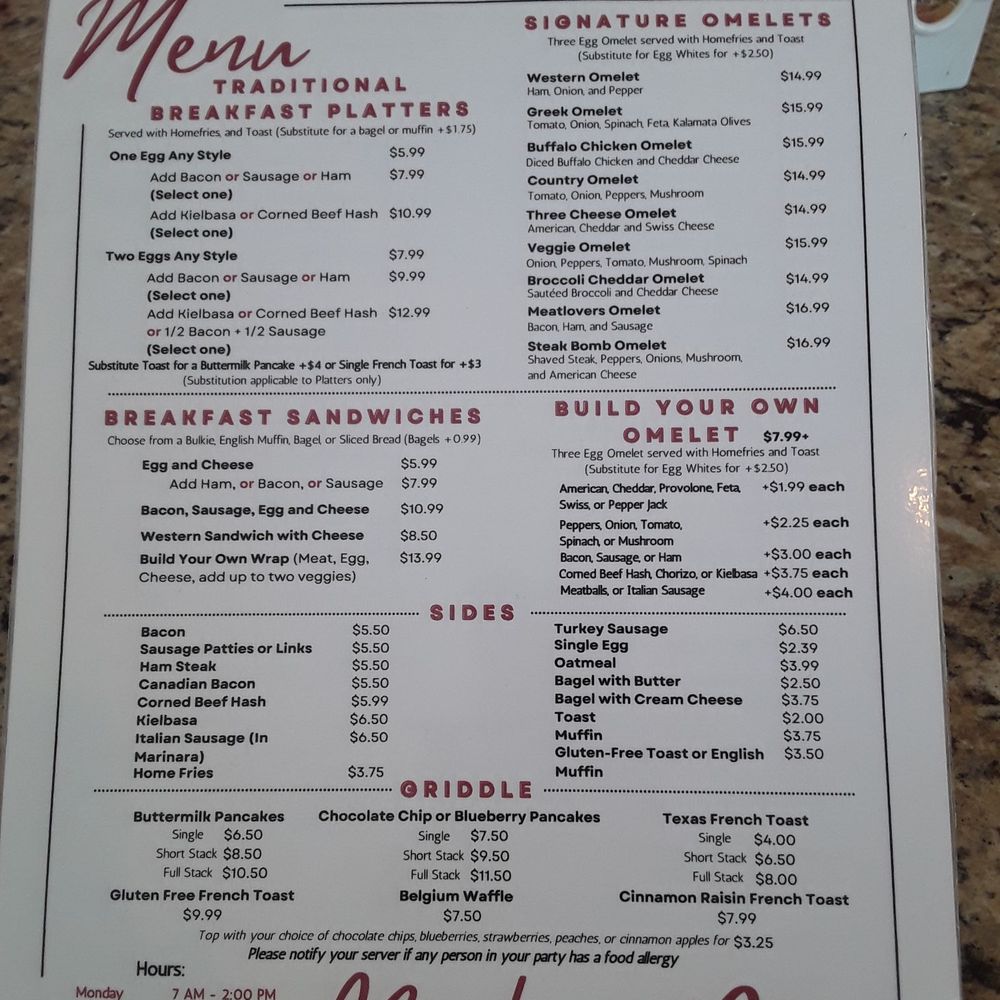 Brody's Diner - 8/+4/26 - Breakfast & Brunch Near Me - Shrewsbury, Massachusetts