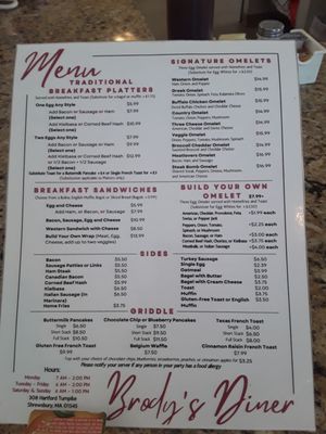 Menu photo 2 Brody's Diner Shrewsbury, MA